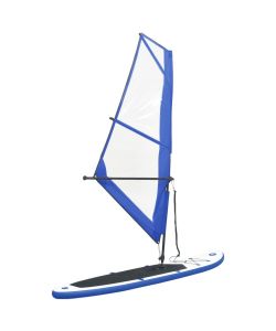 Set Tavola Gonfiabile da SUP con Vela Blu e Bianco