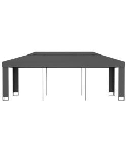 Gazebo con Tetto Doppio 3x6 m Antracite