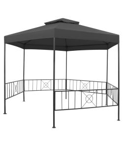 Gazebo da Giardino 323x275x265 cm Antracite