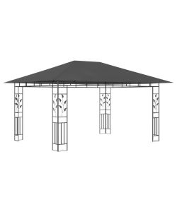 Gazebo con Zanzariera 4x3x2,73 m Antracite 180 g/m