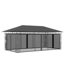 Gazebo con Zanzariera 6x3x2,73 m Antracite