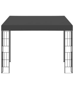 Gazebo a Parete 3x3 m Antracite in Tessuto