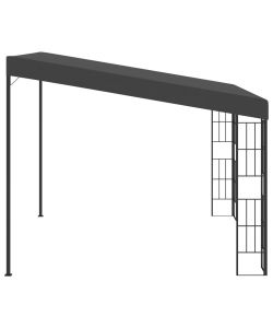 Gazebo a Parete 3x3 m Antracite in Tessuto