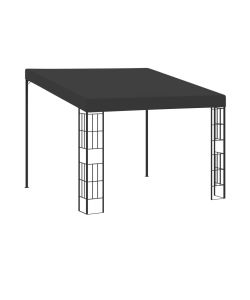 Gazebo a Parete 3x3 m Antracite in Tessuto