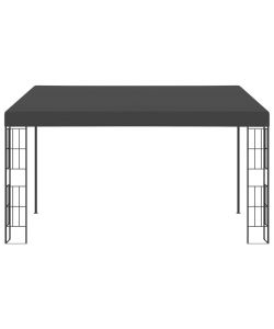 Gazebo a Parete 3x4 m Antracite in Tessuto