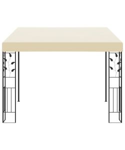 Gazebo a Parete 3x3x2,5 m Crema