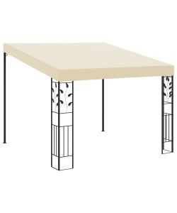 Gazebo a Parete 3x3x2,5 m Crema