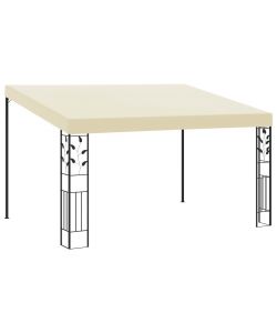Gazebo a Parete 4x3x2,5 m Crema