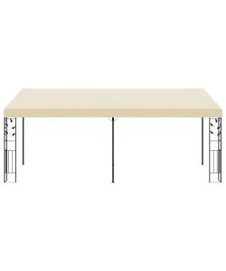 Gazebo a Parete 6x3x2,5 m Crema