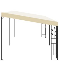 Gazebo a Parete 6x3x2,5 m Crema