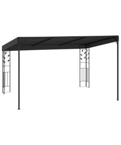 Gazebo a Parete 4x3x2,5 m Antracite