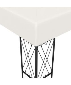 Gazebo 3x3 m Crema in Tessuto