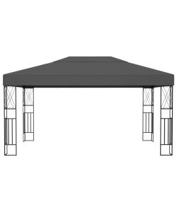 Gazebo 3x4 m Antracite in Tessuto