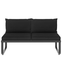 vidaXL Set Divano da Giardino - Grigio Scuro e Marrone - 4 pz