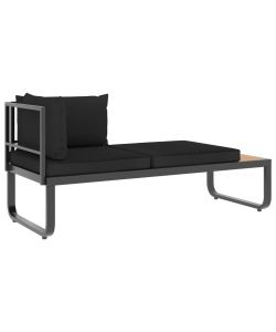 vidaXL Set Divano da Giardino - Grigio Scuro e Marrone - 4 pz