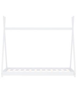 Giroletto per Bambini Bianco in Massello di Pino 80x160 cm