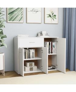 vidaXL Credenza Minimalista Bianca 88x30x70 cm in Legno Multistrato