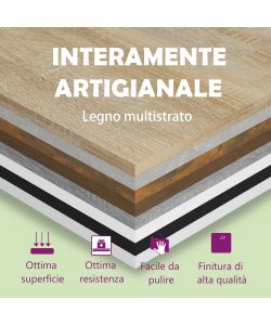 vidaXL Credenza Nera Minimalista 88x30x70 cm con Cassetto e Ante