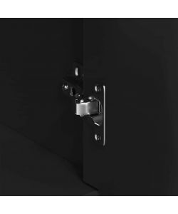 vidaXL Credenza Nera Minimalista 88x30x70 cm con Cassetto e Ante