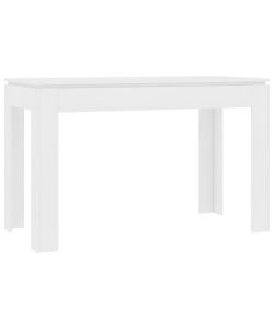 vidaXL Tavolo da Pranzo Bianco 120x60 cm in Legno Multistrato
