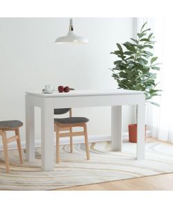 vidaXL Tavolo da Pranzo Bianco 120x60 cm in Legno Multistrato