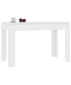 vidaXL Tavolo da Pranzo Bianco 120x60 cm in Legno Multistrato