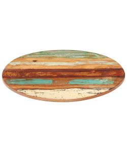 Piano Tavolo Rotondo 80 cm 15-16 mm in Legno di Recupero