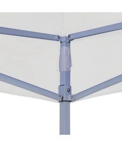 Gazebo Professionale Pieghevole 2x2m in Acciaio Bianco