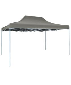 Gazebo Professionale Pieghevole 3x4m in Acciaio Antracite