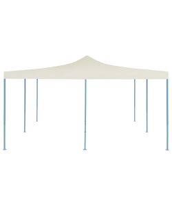 Gazebo Pieghevole 5x5 m Crema