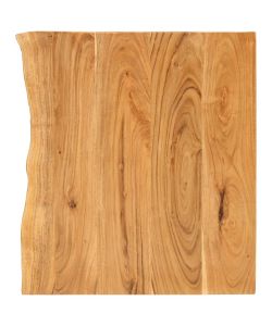 Piano per Lavabo Bagno in Massello di Acacia 58x52x3,8 cm