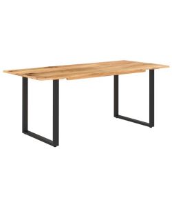 vidaXL Tavolo da Pranzo 180x90 cm in Legno Massello di Acacia Marrone