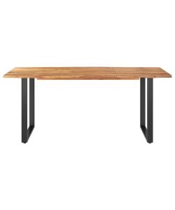 vidaXL Tavolo da Pranzo 180x90 cm in Legno Massello di Acacia Marrone