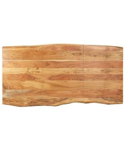 vidaXL Tavolo da Pranzo 180x90 cm in Legno Massello di Acacia Marrone