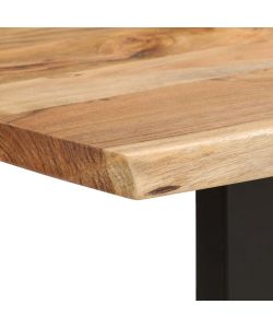 vidaXL Tavolo da Pranzo 180x90 cm in Legno Massello di Acacia Marrone