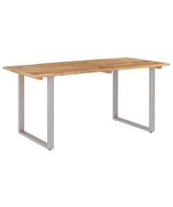 vidaXL Tavolo da Pranzo 160x80 cm in Legno Massello di Acacia - Marrone
