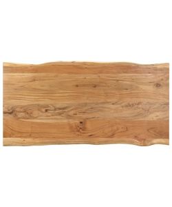 vidaXL Tavolo da Pranzo 160x80 cm in Legno Massello di Acacia - Marrone