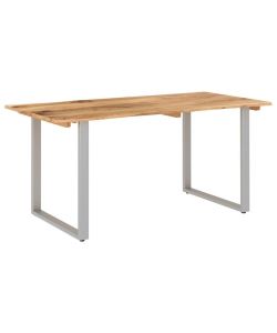 vidaXL Tavolo da Pranzo 160x80 cm in Legno Massello di Acacia - Marrone