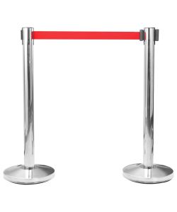 Barriera a Nastro Retrattile 200 cm Rossa