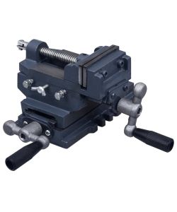 Morsa Manuale con Slitta Trasversale per Trapano a Colonna 70mm