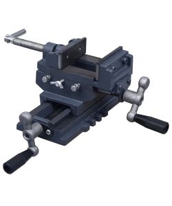 Morsa Manuale con Slitta Trasversale per Trapano a Colonna 70mm