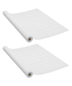 Pellicole Autoadesive per Porte 2 pz Legno Bianco 210x90 cm PVC
