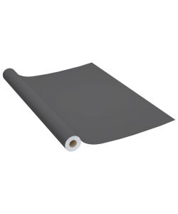 Pellicola Autoadesiva per Mobili Grigia 500x90 cm in PVC