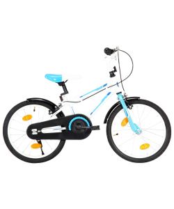 Bici per Bambini 18 Pollici Blu e Bianca