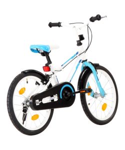 Bici per Bambini 18 Pollici Blu e Bianca