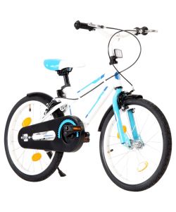 Bici per Bambini 18 Pollici Blu e Bianca