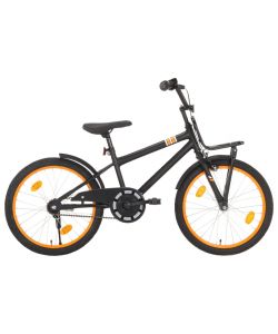 Bici per Bambini con Trasportino Frontale 20'' Nero e Arancione