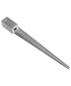 Picchetti di Terra 6 pz Argento 7x7x75 cm in Acciaio Zincato