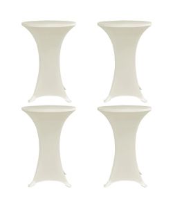 Coperture Verticali per Tavolo 4 pz D.60 cm Crema Elastico