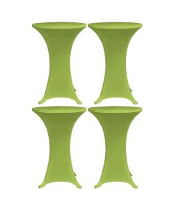 Copritavoli Elastici 4 pz 80 cm Verde